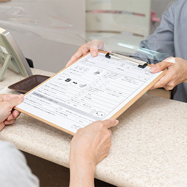 諫早市小野町 たなか歯科医院 受付