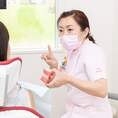 諫早市小野町 たなか歯科医院 治療後の説明と次回の予約